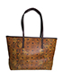 Snake Print Studded Tote, back view